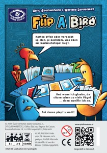 Flip a bird - Spielschachtel unten