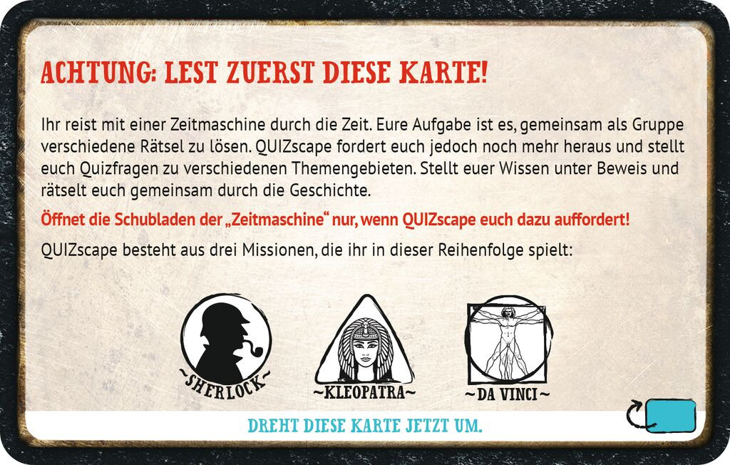 QUIZscape Erste Karte